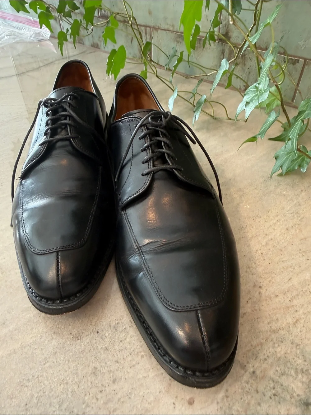 Allen Edmonds Delray Black Leather Split Toe Derby Dress Shoes Men’s 11D